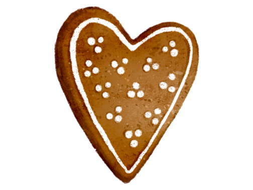 Christmas Additions Gingerbread Heart Column Image