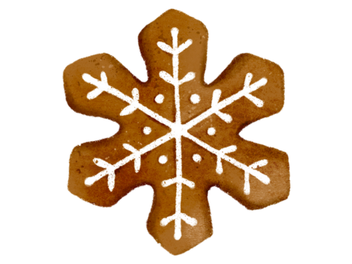 Christmas Additions Gingerbread Snowflake Column Image