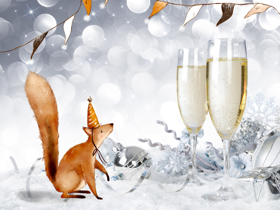 Christmas Party Night Text Widget Image