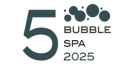 Good Spa Guide's 5 bubble spa 2025 award logo