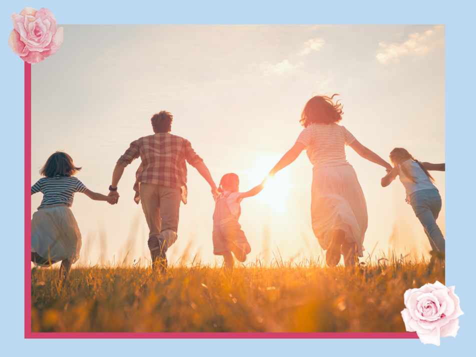 Summer Family Break Text Image Widget