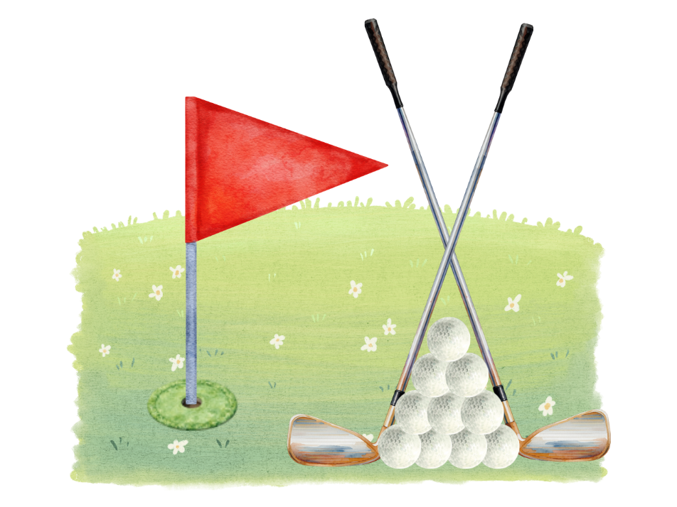 Harold the hedgehog lover of golf image